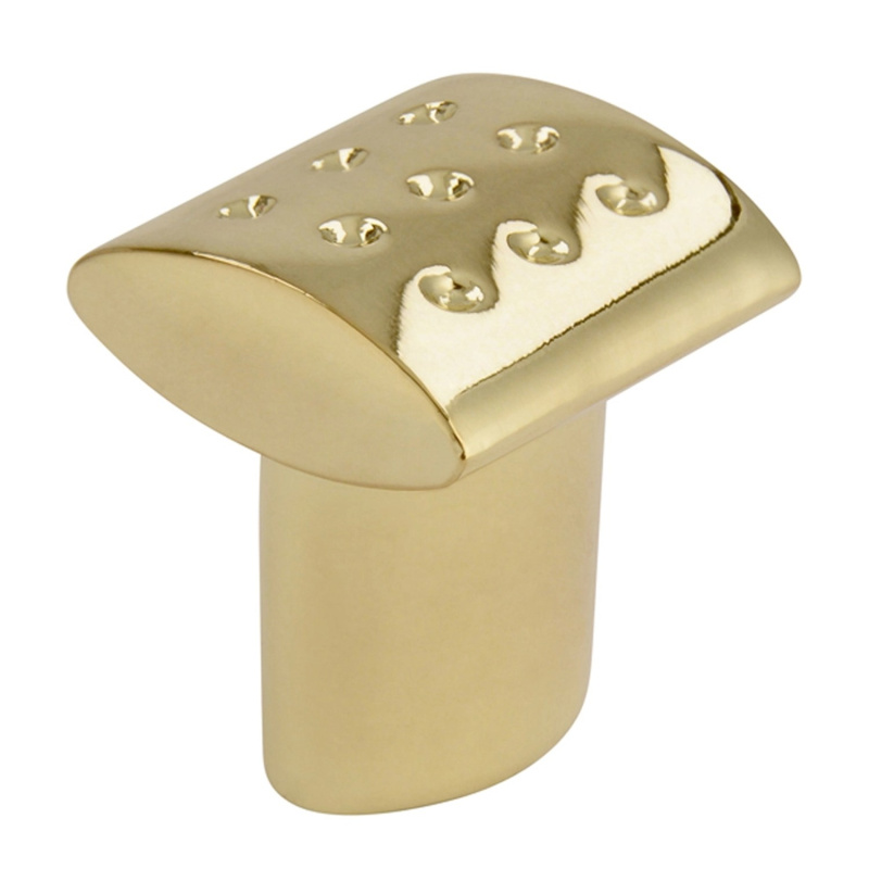 Nábytková knopka, lesklá mosaz 20 x 20 x 24 mm