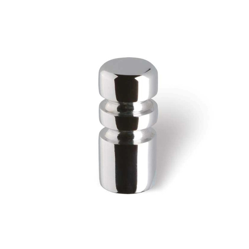Knoflík 1576 chrom lesklý 12 mm x 12 mm x 26 mm