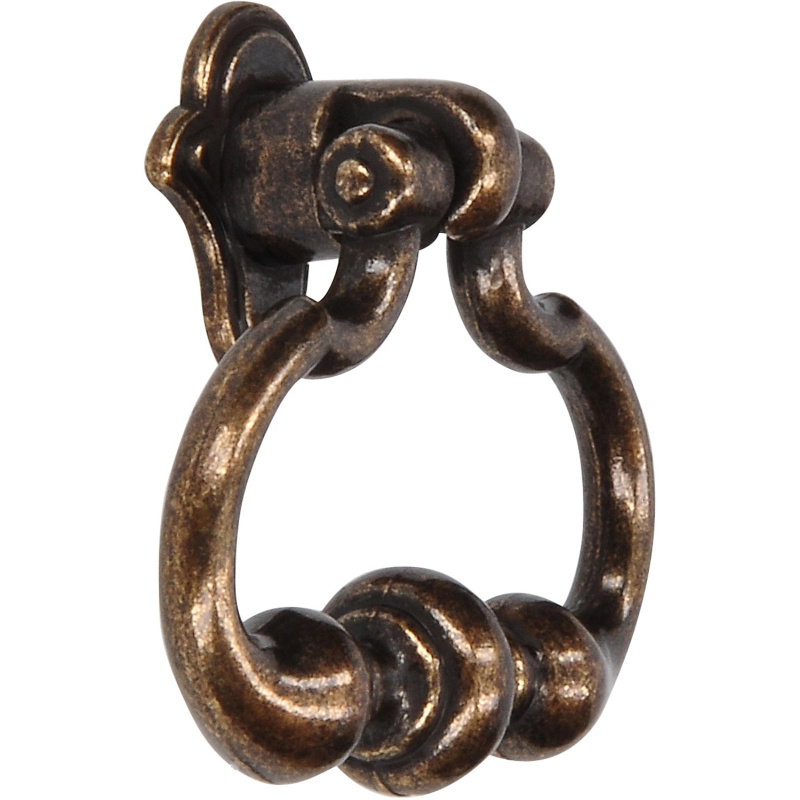 Siro Závěsná úchytka 1756-46 kov mosaz starožitný vzhled 43 mm x 46 mm x 17 mm,