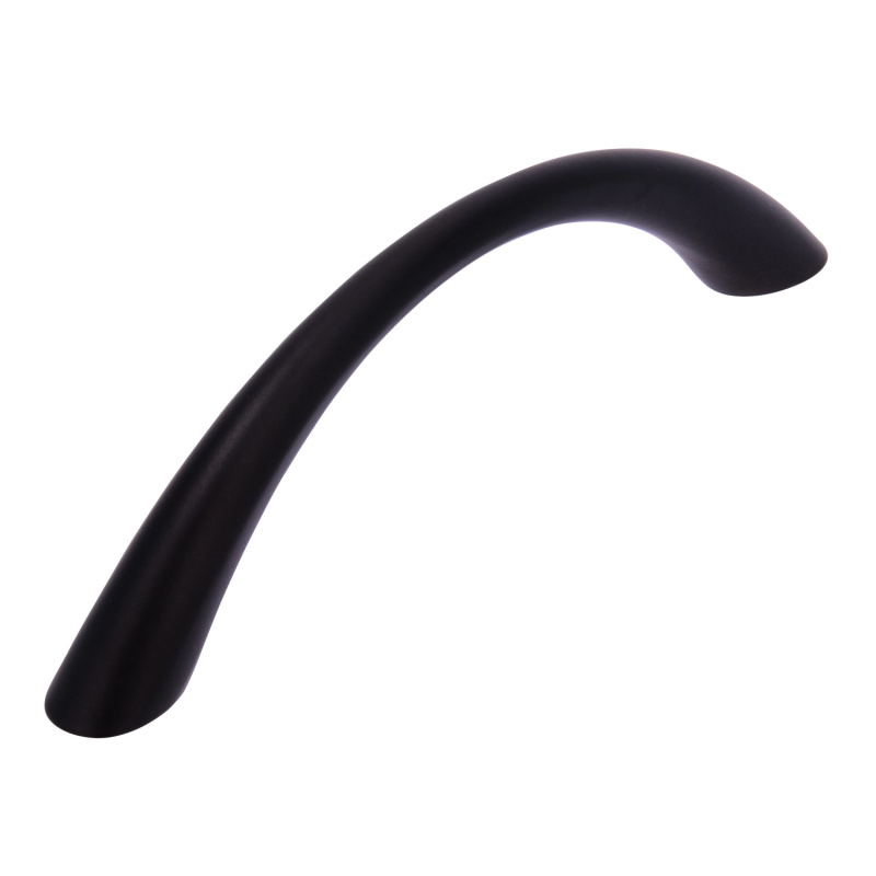 Siro Nábytkové madlo 1042 zahnuté, kov černý mat 96 mm