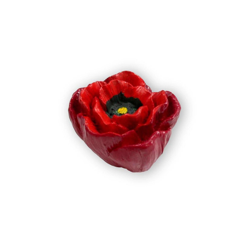 Knoflík H123 plast červený 50 mm x 47 mm x 35 mm