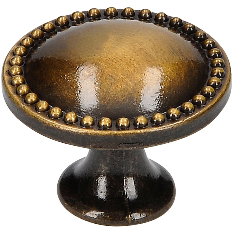 Siro Nábytkový knoflík 1349 kov mosazná barva antik průměr 25 mm