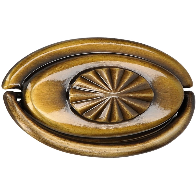 Siro Závěsná úchytka 1969 kov mosaz starožitný vzhled vzdálenost otvorů 32 mm