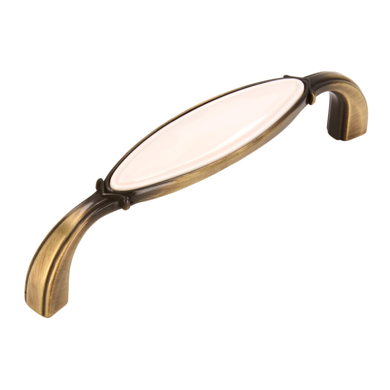 Siro Vintage Nábytkové madlo 1973 kov staromosaz/béžová 96 mm