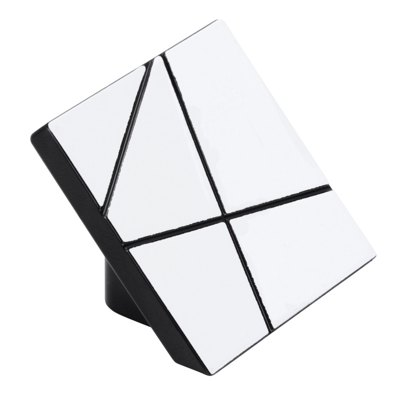 Siro Nábytková úchytka 01057 plast bílá/černá 16 mm