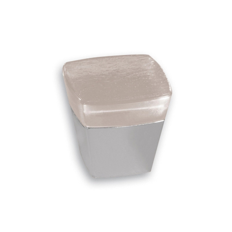 Knoflík SM8194I plast stříbrný 24 mm x 24 mm x 23 mm