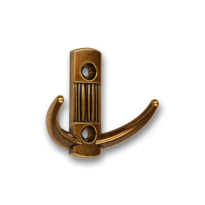 Háček 2214 staromosazný leštěný 57 mm x 60 mm x 28 mm