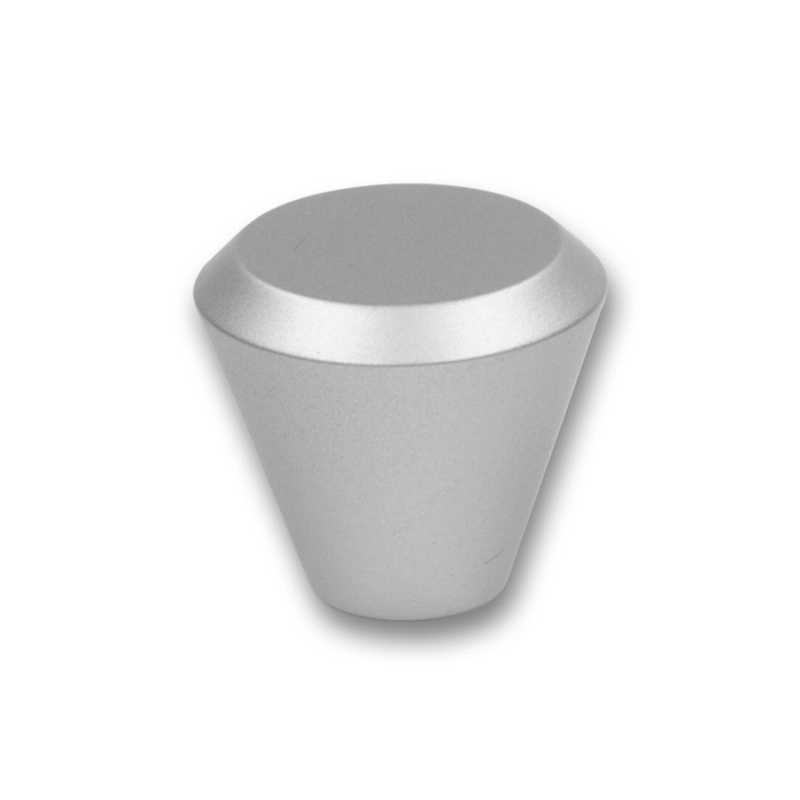 Knoflík 0506 plast stříbrný 28 mm x 13,5 mm x 25 mm