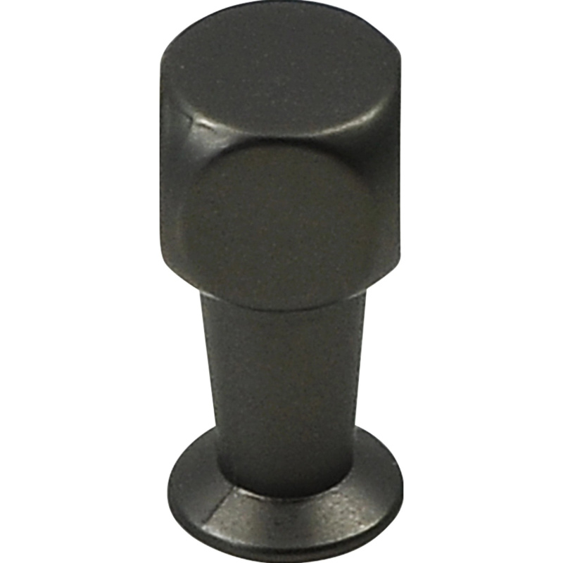 Siro Nábytkový knoflík kovový černě chromovaný matný průměr 10 mm