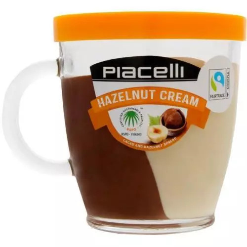 Piacelli cream hazelnut nougat duo 300g