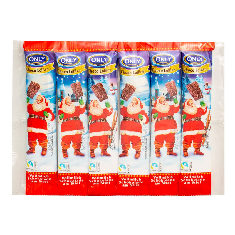 Only Vánoční lízátka z mléčné čokolády 6x13g