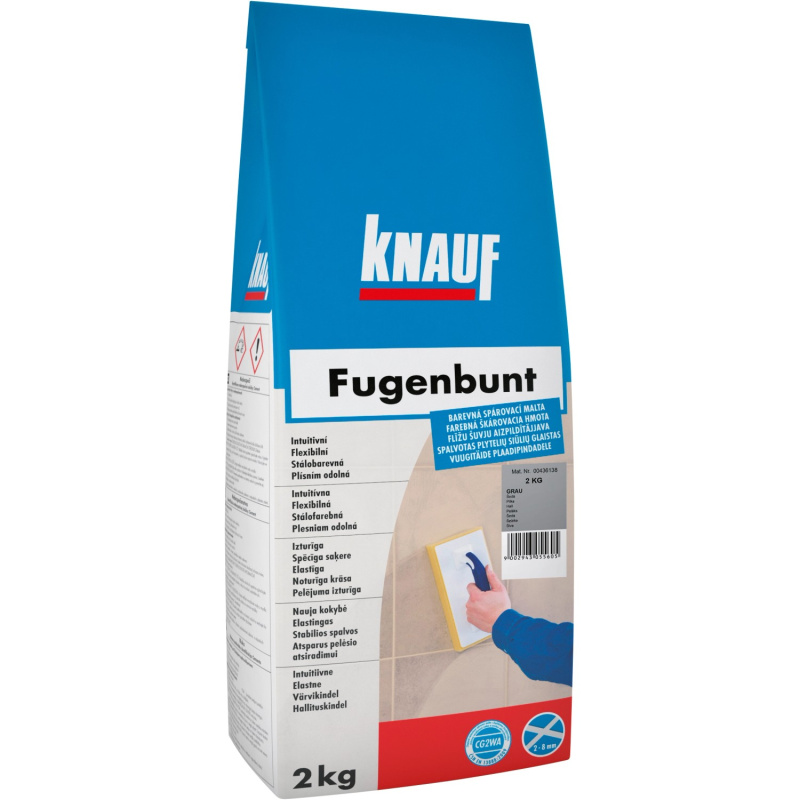 Spárovací hmota Knauf Fugenbunt šedá 2 kg