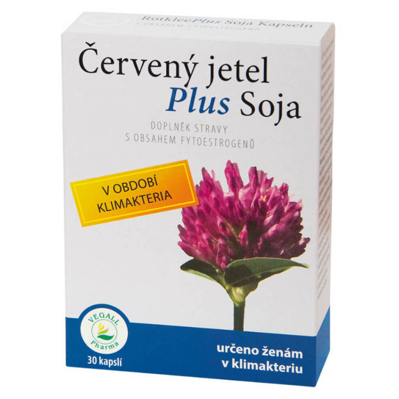 VEGALL Červený jetel + soja, 30kapslí