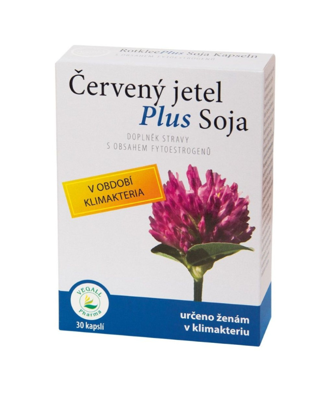 VEGALL Červený jetel + soja, 30kapslí