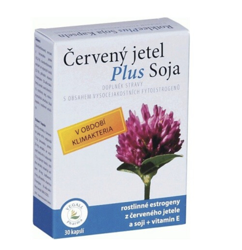 VEGALL Červený jetel + soja, 30kapslí