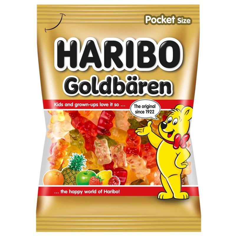 Haribo Goldbären želé s ovocnými příchutěmi