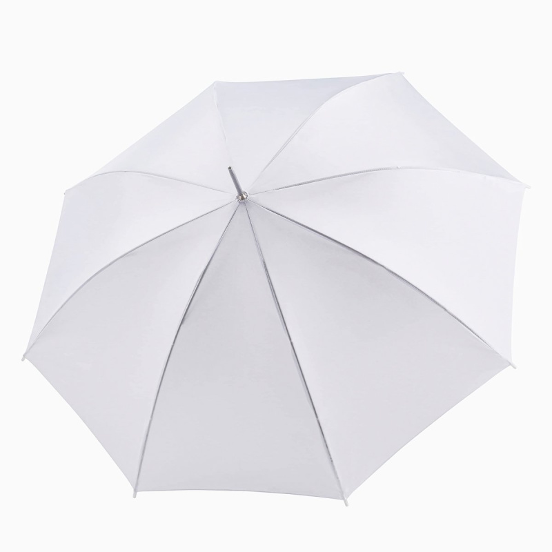 Doppler bílý / svatební deštník 74063WE, holový, vystřelovací, délka 86cm