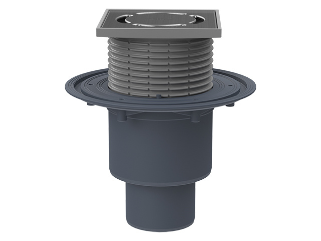 Vpust podlahová HL310Prblue DN 50/75/110 svislý odtok