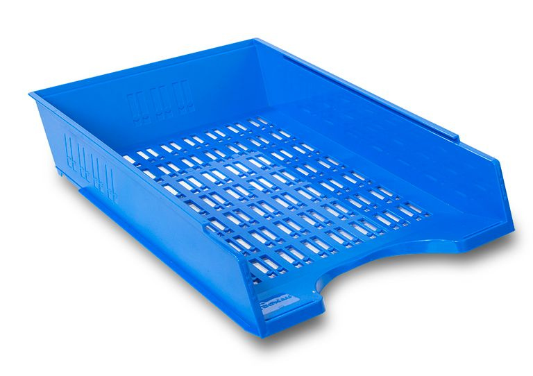 Zásuvka Donau s dírami - A4, plastová, modrá