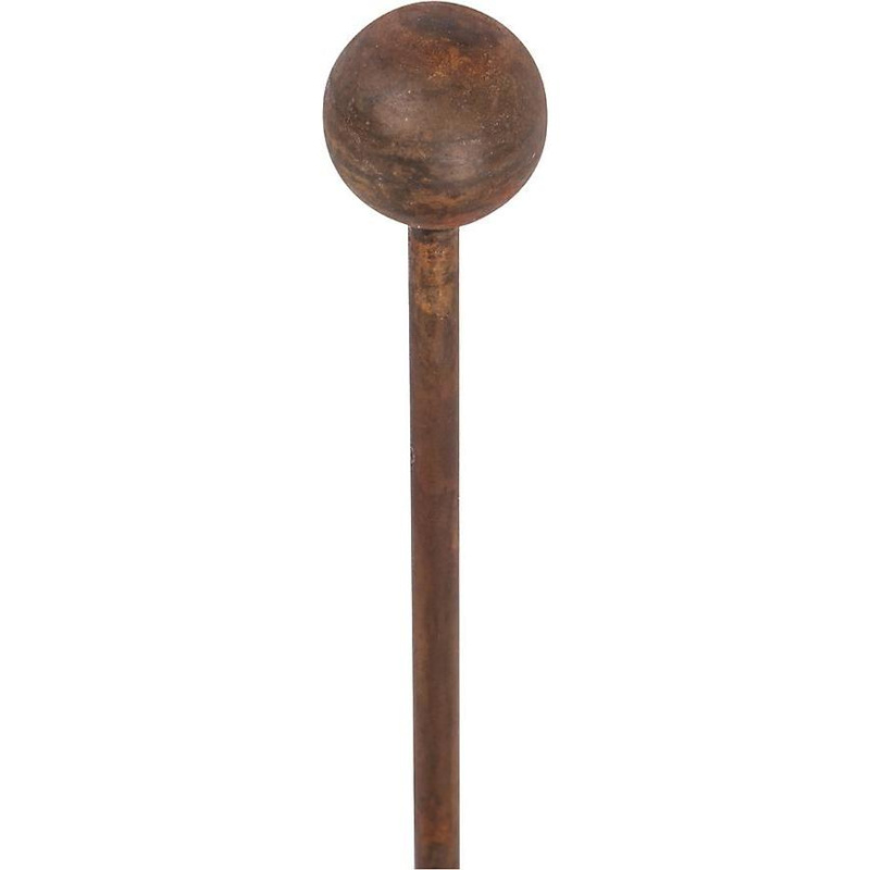 Tyč k rostlinám s koulí patina 25 mm, 90 cm , 07329