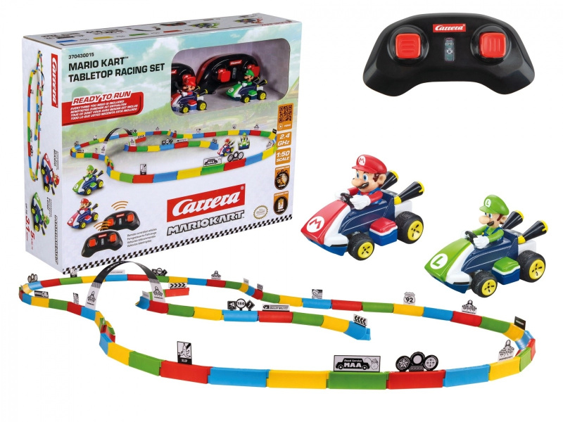 Stolní závodní dráha RC Cars s Mariem