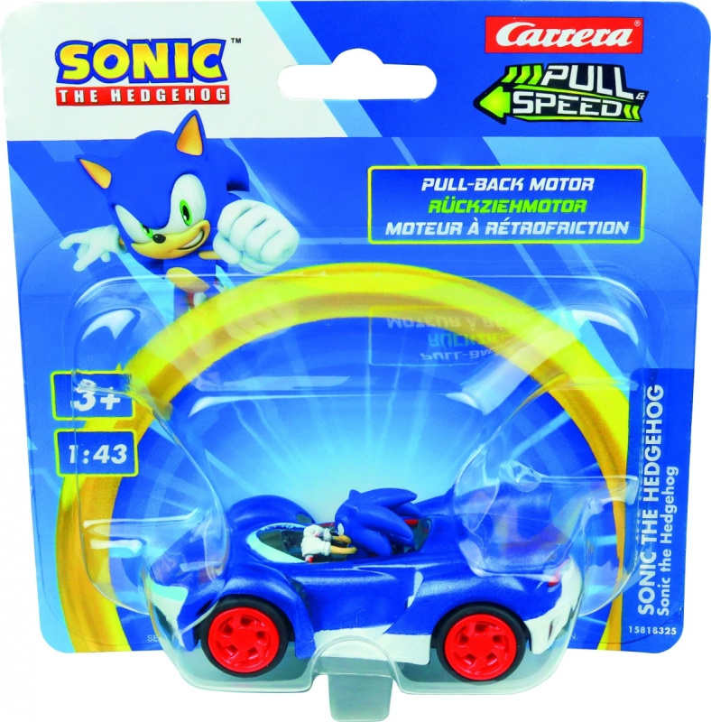 Carrera Auto Pull Speed Ježek Sonic 1:43