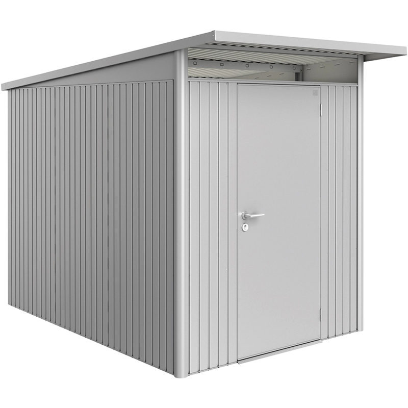 Biohort Plechový domek AvantGarde A3 stand.dveře stříbrná 180 x 300 x 218 cm