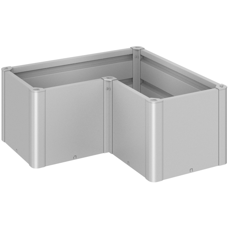 Biohort Vyvýšený záhon Belvedere Mini L100 stříbrný, 102 x 102 x 53 x 45 cm