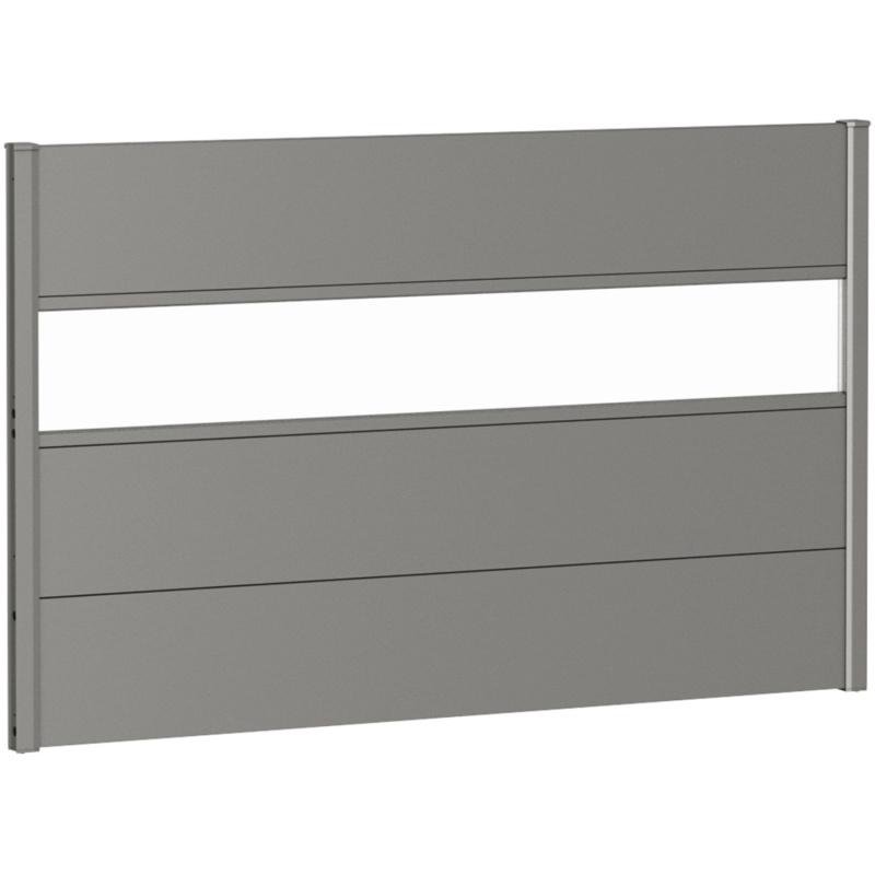 Biohort Plný plot s částečným prosklením, křemenově šedý, 150 x 90 cm