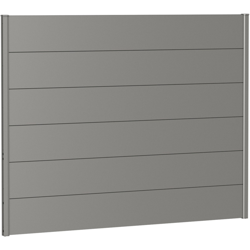 Biohort Plný plot bez prosklení křemenově šedý, 180 x 135 cm