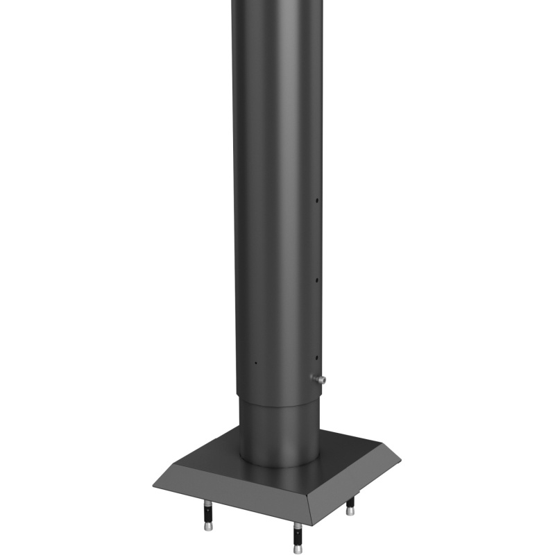 Biohort Kotvící patka pro plný plot s hmoždinkami, tmavě šedá, 90 cm