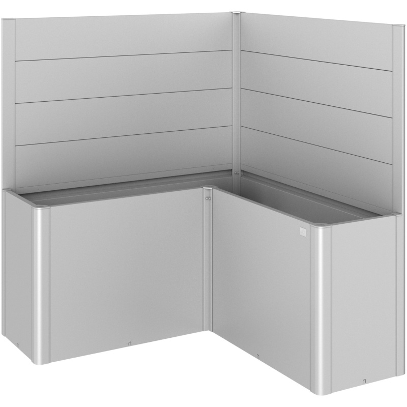 Biohort Zástěna pro záhony vyvýš. 1,5 x 1,5/Belvedere L150 bez skla stříbrná