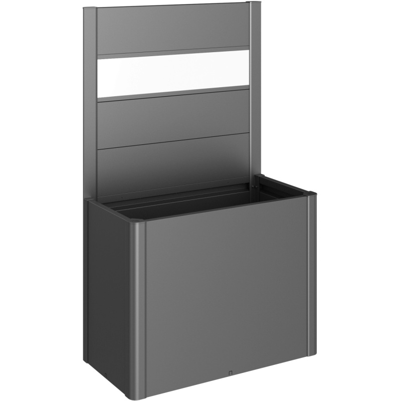 Biohort Zástěna pro záhony vyvýš./Belvedere se sklem pro str. 1 m tm.šedá