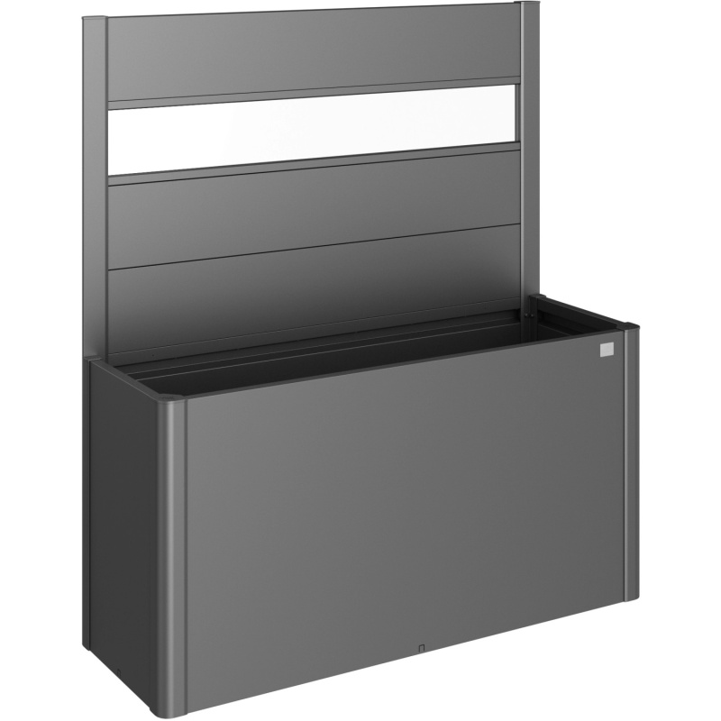 Biohort Zástěna pro záhony vyvýš./Belvedere se sklem pro str. 1,5 m tm.šedá