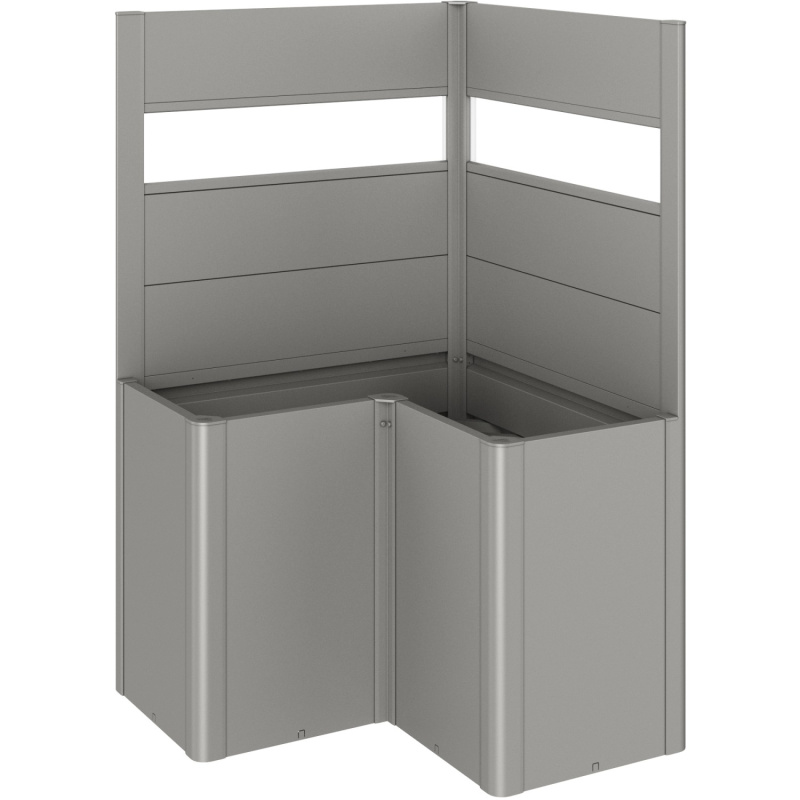 Biohort Zástěna pro záhony vyvýš. 1x1/Belvedere L100 se sklem křem.šedá