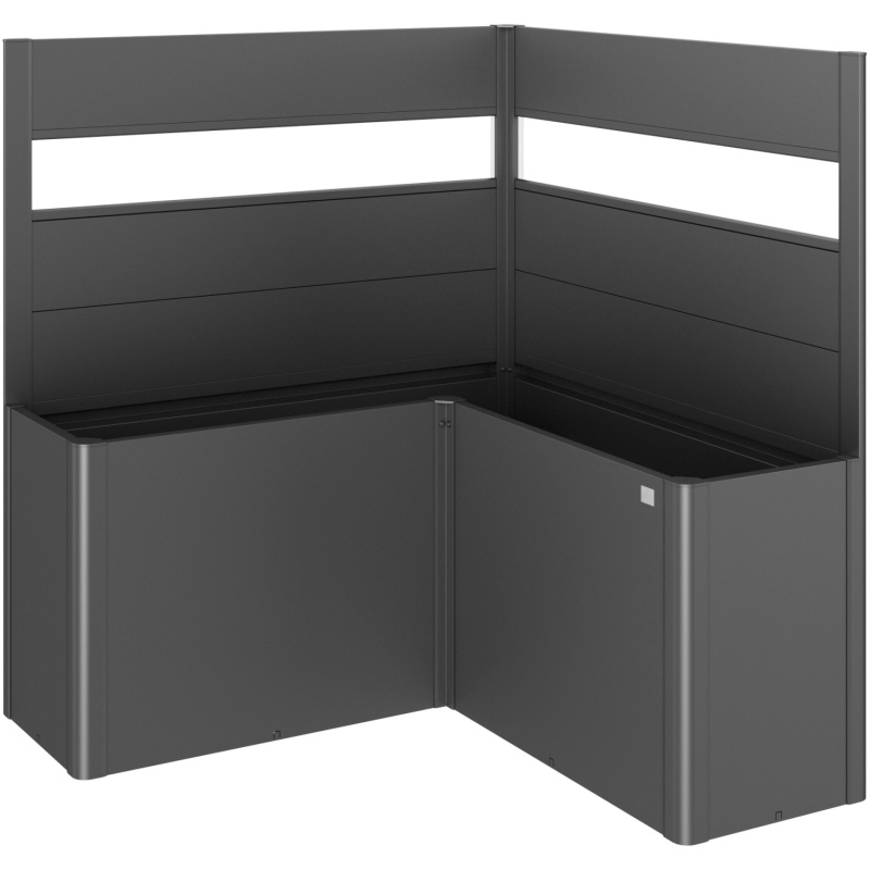 Biohort Zástěna pro záhony vyvýš. 1,5 x 1,5/Belvedere L150 se sklem tm.šedá