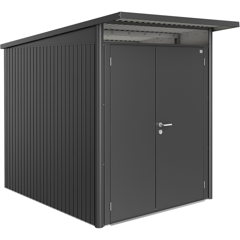 Biohort Plechový domek AvantGarde A2 2křídlé dveře tm.šedá 180 x 260 x 218 cm