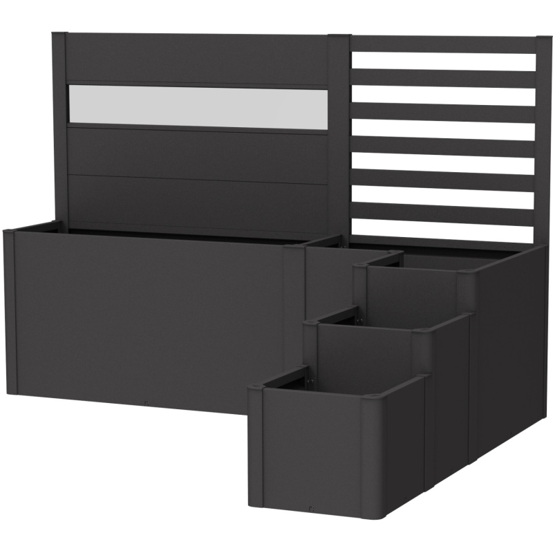 Biohort Vyvýšený záhon DaVinci 2 tmavě šedý 250 x 210 x 168 cm