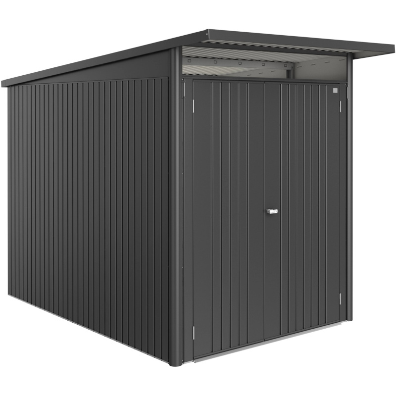 Biohort Plechový domek AvantGarde ECO A3 2křídlé dveře tm.šedá 180x300x218 cm