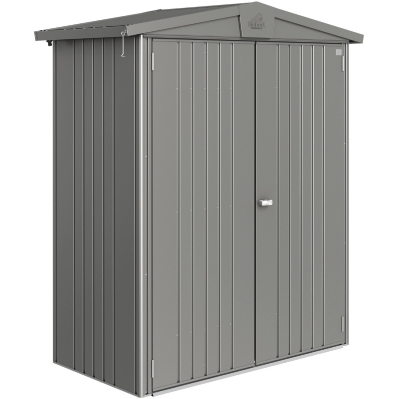 Biohort Plechový zahradní domek Europa 1 křem.šedá, 84 x 172 cm