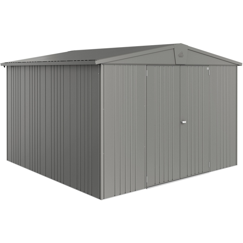 Biohort Plechový zahradní domek Europa 7 křem.šedá, 300 x 316 cm