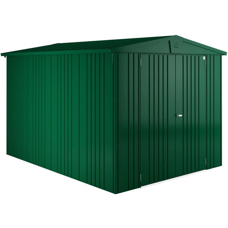 Biohort Plechový zahradní domek Europa 6 tmavě zelená, 300 x 244 cm