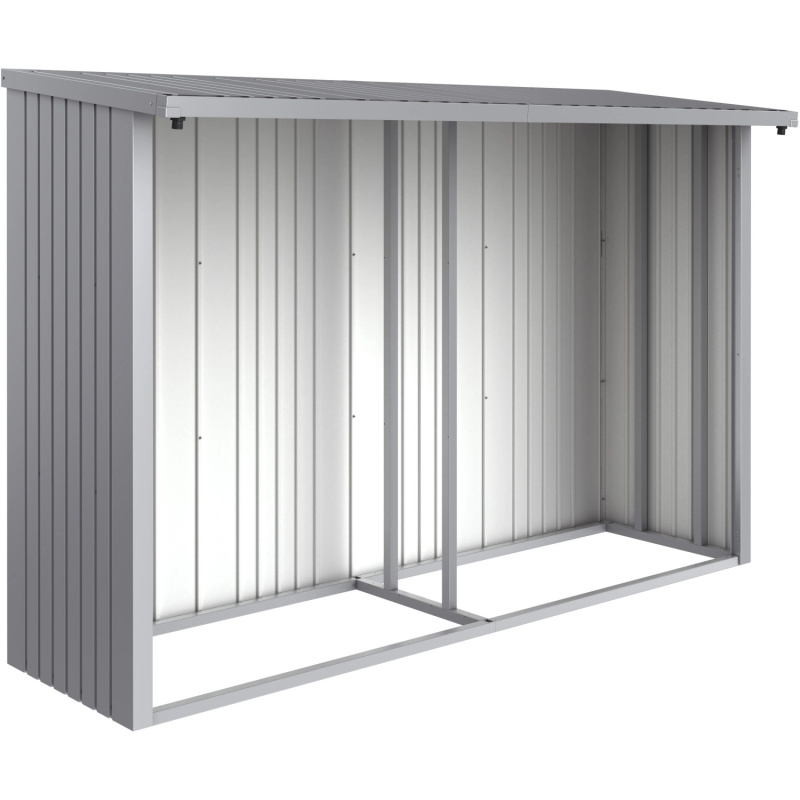 Biohort Zadní stěna pro WoodStock 300 stříbrná, 288,6 x 1,1 x 196,5 cm