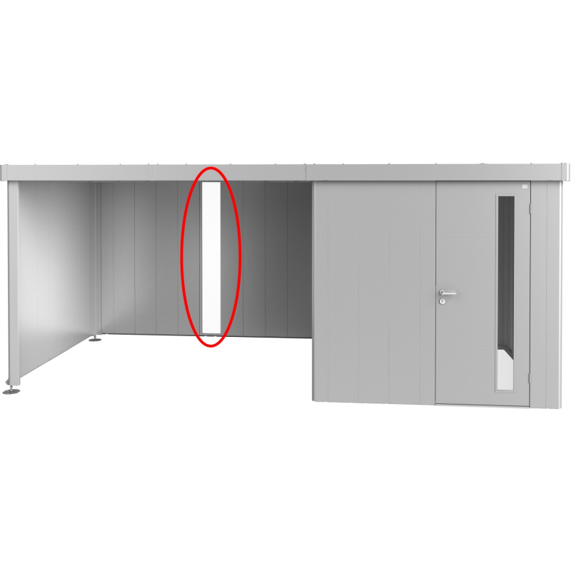 Biohort Světelný panel pro boční stříšku zahradního domku Neo, stříbrná