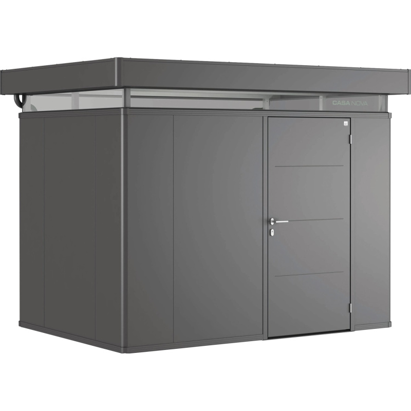 Biohort Plechový zahradní domek CasaNova 3 x 2 tmavě šedá, 230 x 330 cm, P