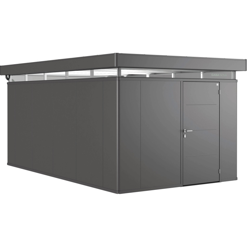 Biohort Plechový zahradní domek CasaNova 3 x 5 tmavě šedá, 530 x 330 cm, P