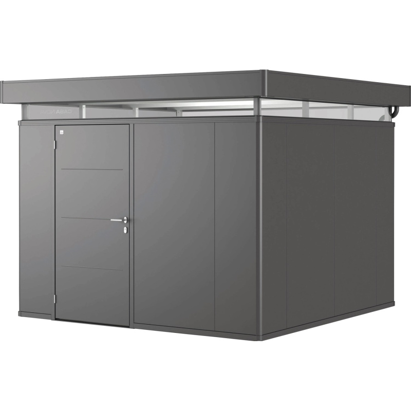 Biohort Plechový zahradní domek CasaNova 3 x 3 tmavě šedá, 330 x 330 cm, L