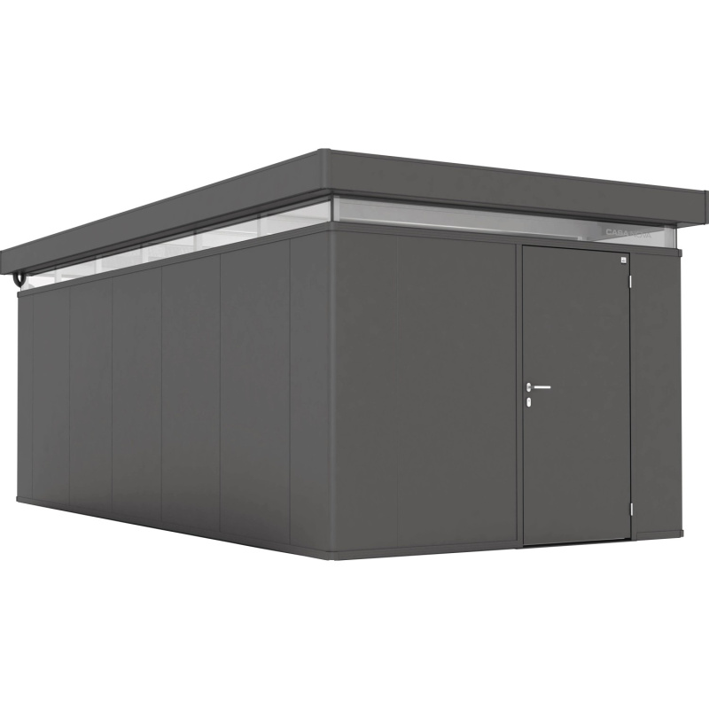 Biohort Plechový zahradní domek CasaNova 3 x 6 tmavě šedá, 630 x 330 cm, P