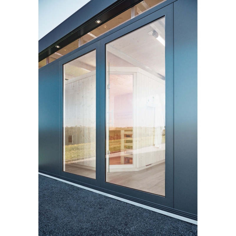 Biohort Prosklená stěna pro zahradní domky CasaNova, tmavě šedá