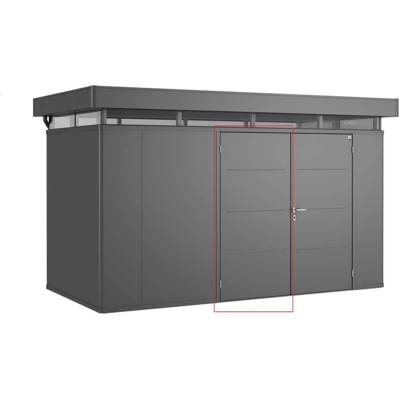 Biohort Druhé dveřní křídlo pro zahradní domky CasaNova, tmavě šedá, L